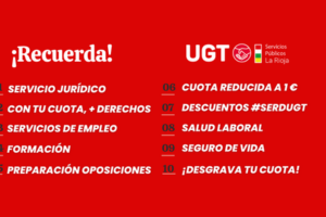 10 razones para afiliarte a UGT Servicios Públicos La Rioja