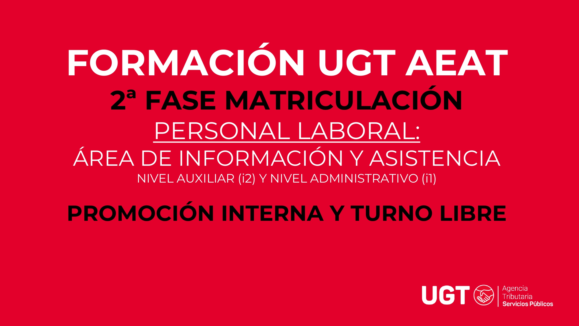 ¡Prepara tu oposición en la Agencia Tributaria con UGT Servicios Públicos!