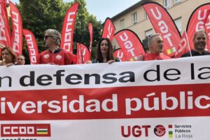 UGT y CCOO critican que el rector de la UR ha comprometido el futuro de la universidad pública