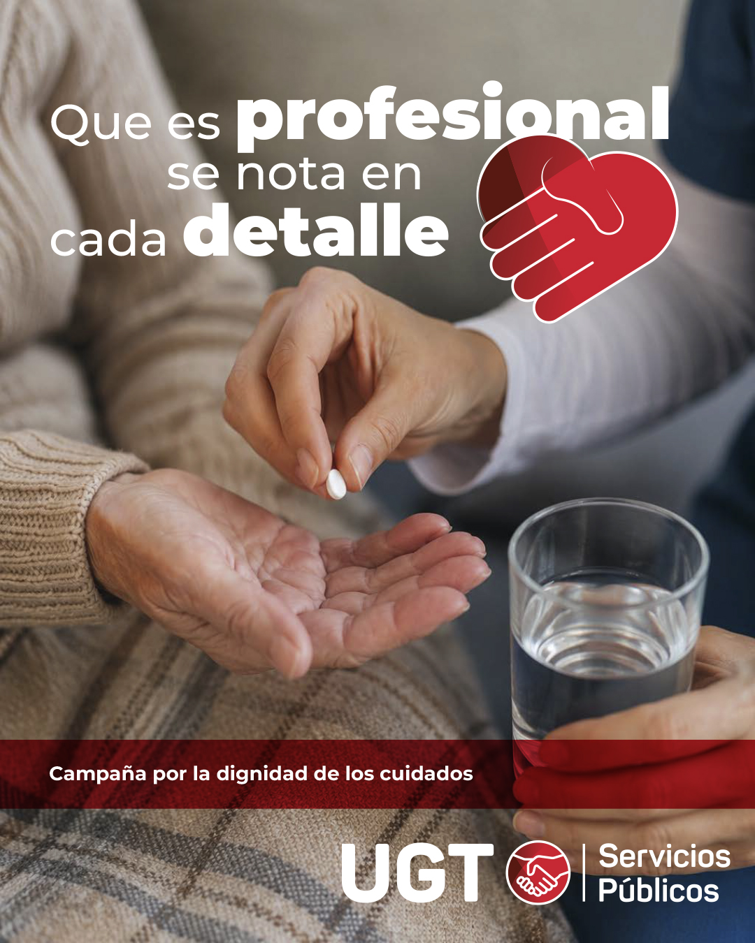 Lee más sobre el artículo UGT Servicios Públicos lanza la campaña «Que es profesional se nota en cada detalle» para reivindicar el trabajo de los cuidados