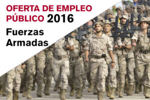 Empleo Público: Ingreso en los Cuerpos y escalas de las Fuerzas Armadas (893 plazas)