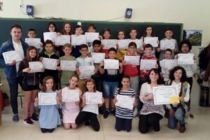 Los alumnos del CEIP Antonio Delgado Calvete de Arnedo reciben el segundo premio de Aulas por la Convivencia