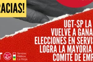 UGT-SP La Rioja revalida su mayoría en el Comité de Empresa de Servisar con 6 delegados