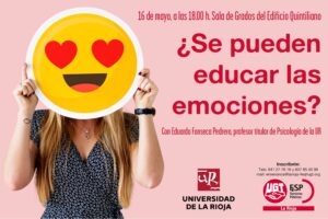 16 de mayo: jornada ‘¿Se pueden educar las emociones?