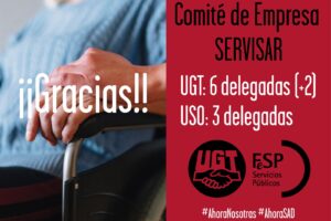 UGT gana por mayoría absoluta las elecciones sindicales en la empresa Domusvi, de Ayuda a Domicilio