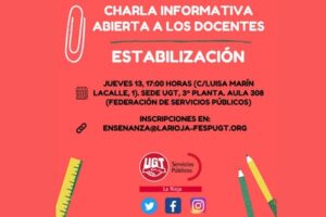 UGT Servicios Públicos ofrece una charla para informar sobre el proceso de estabilización