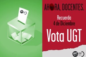 Programas electorales de UGT en Enseñanza