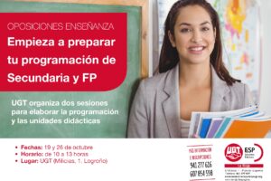 Oposiciones: preparación de programación de Secundaria y FP