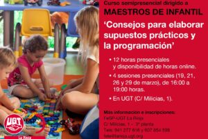  Curso semipresencial para MAESTROS DE INFANTIL: ‘Consejos para elaborar supuestos prácticos y la programación’